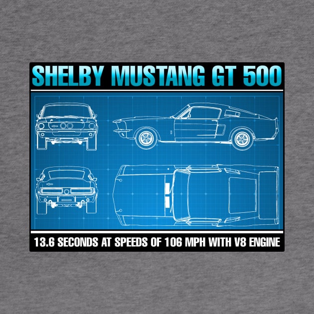 MUSTANG GT 500 by theanomalius_merch